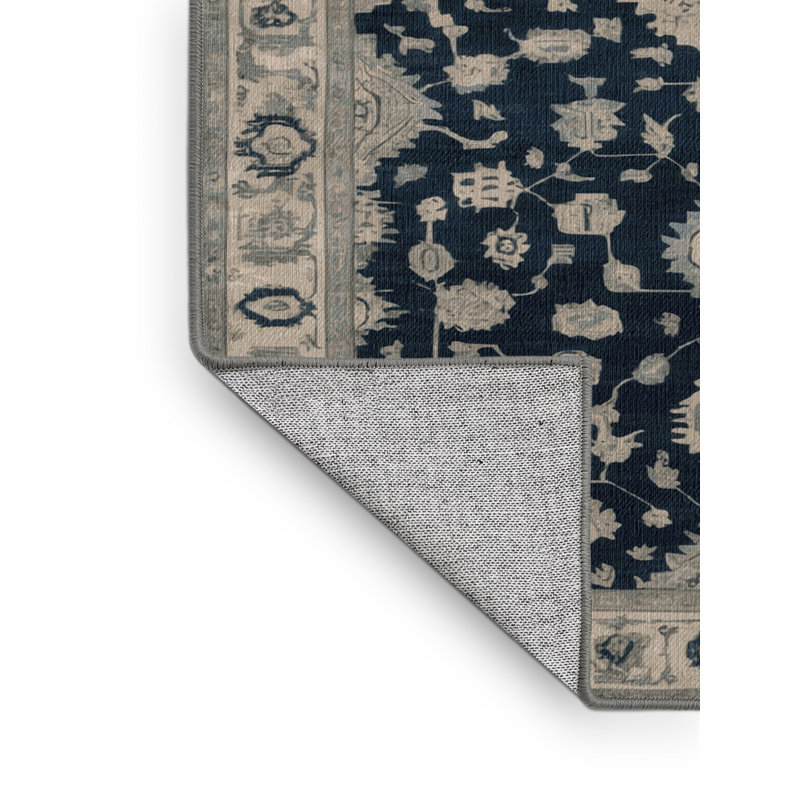 Machine Washable Overdyed Grey Area Rug, Rectangle 2' x 4'