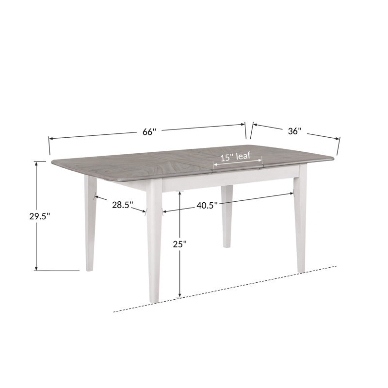 Rohith Extendable Solid Wood Base Dining Table