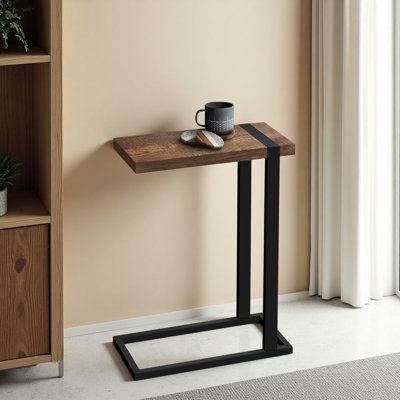 Accent Table, C-Shaped, End, Side, Snack, Living Room, Bedroom