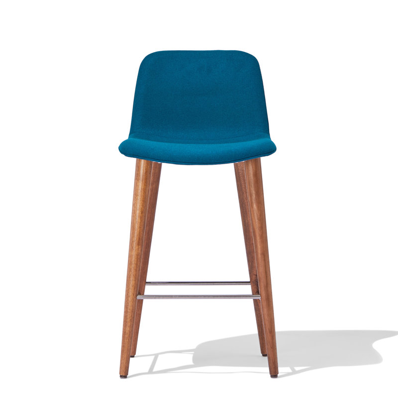 Tabouret de comptoir Kattrina, siège d'une hauteur de 26 po, Bleu