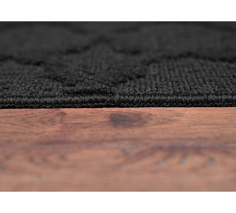 Togut Non-Slip Polypropylene Rectangle Mocha Area Rug, Rectangle 3' x 5'