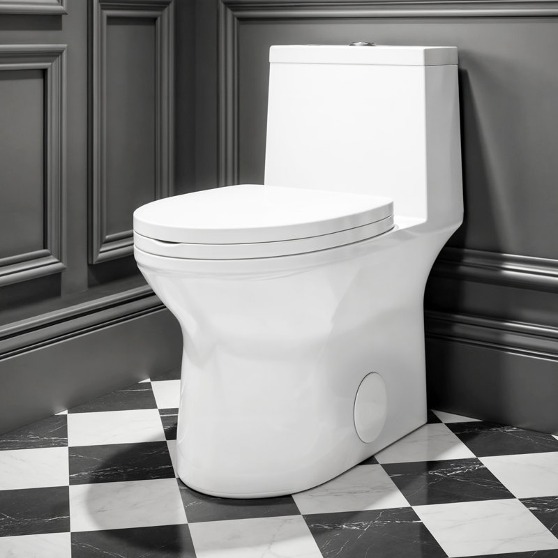 Sotomo Ada Compliant One-piece Toilet, 1.1/1.6 Gpf Dual Flush, Map 1000g, Quick Release & Soft Close Toilet Seat