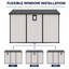 Remise de rangement extérieure en plastique 8 x 10 pi - Remise à outils verrouillable en résine avec fenêtre et plancher