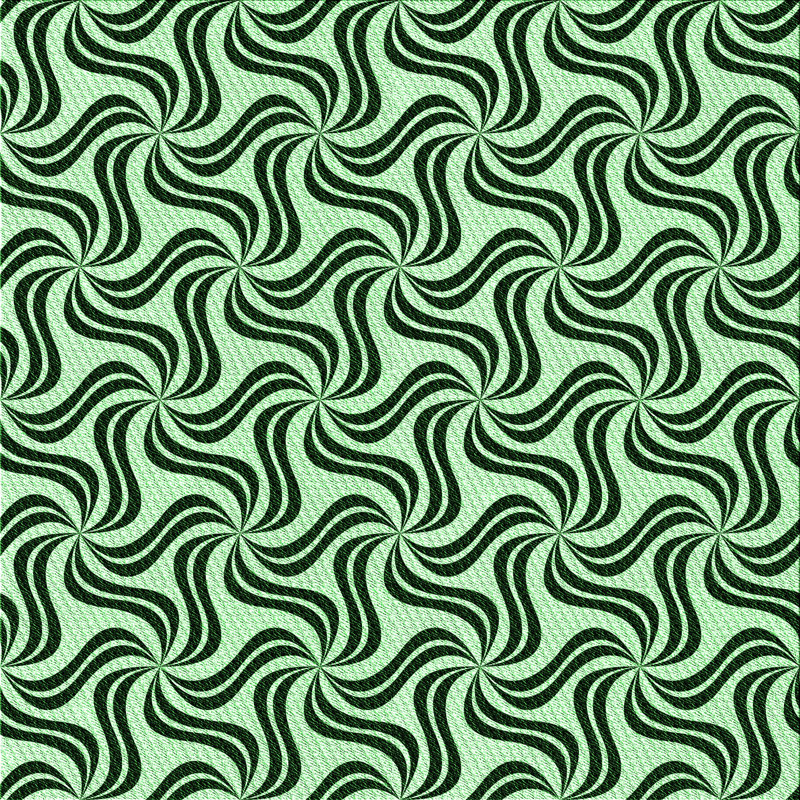 Tapis vert / noir, Carré 6 pi