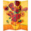 70.88" x 63" Double Sided Works of Van Gogh Canvas 4 Panel Room Divider
