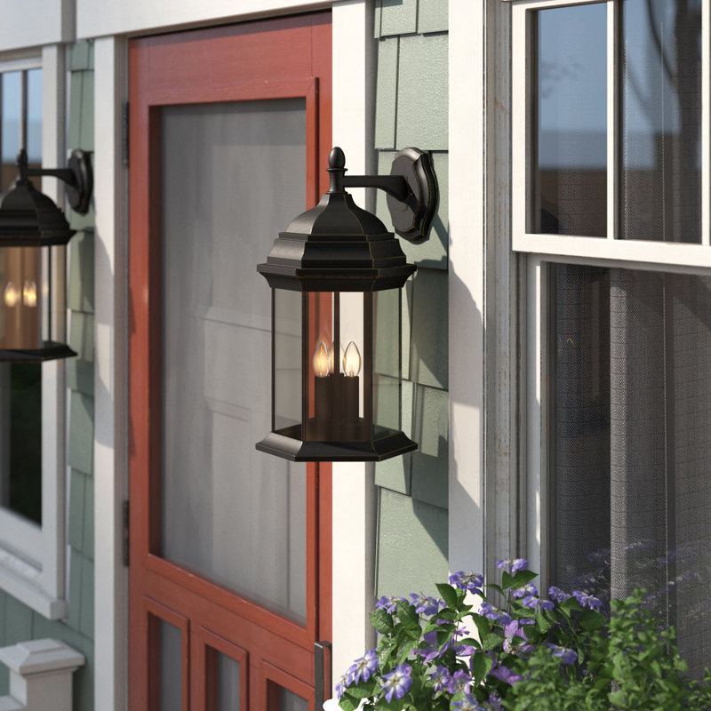 Sevier Extra Large Three Light Downlight Outdoor Wall Lantern from Generation Lighting , Antique Bronze, No