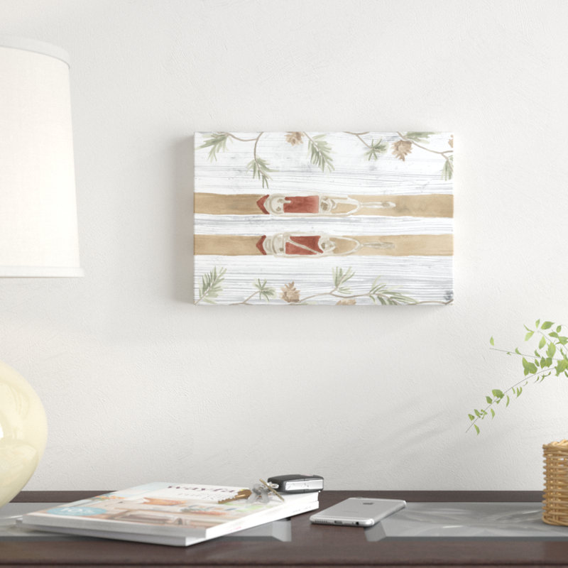 Pinecone Lodge Collection D by June Erica Vess - Painting Print, 20cm H x 30cm W, Wrapped Canvas