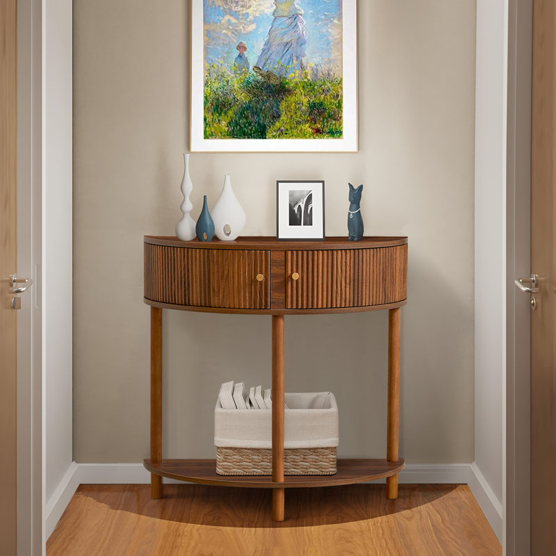 31.5'' Storage Console Table, Walnut