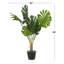 Arbre artificiel 36 po en pot Monstera