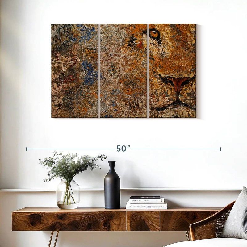 Barbary Lion, 24" H x 38" W