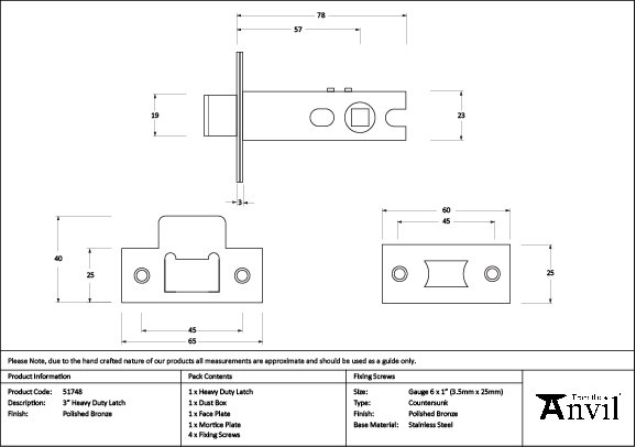 Product Dimensions