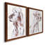 «Sitting Dog III», ensemble de 2 reproductions d'art encadrées-1418532842-1418532841