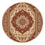 Tapis oriental moelleux doux et moelleux de style oriental brun - reliure brun clair-1926564462