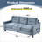 Sectional Sofas | Modern 3-Seat Slate Gray Chenille, Space Saving for Small Living Room Bedroom | Gray | Standard-2037029686