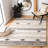 Abbie-Lea Natura Hand Woven Wool/Cotton Southwestern Rug in Ivory/Black-575966016
