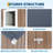 6x4 FT Outdoor Metal Storage Shed with Window – Lockable Doors & Air Vents, Large Garden Tool Shed for Backyard, Patio, Lawn