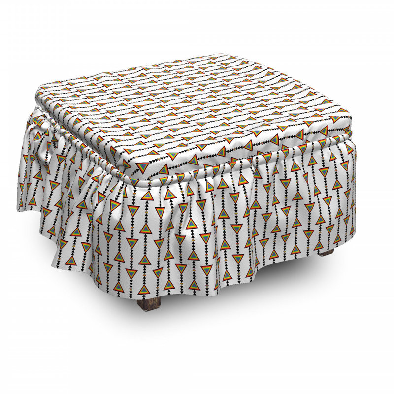Box Cushion Ottoman Slipcover