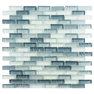 Bali Brick Joint Glass Mosaic Kitchen Backsplash, Bathroom, Shower, Pool, Wall and Floor Tile