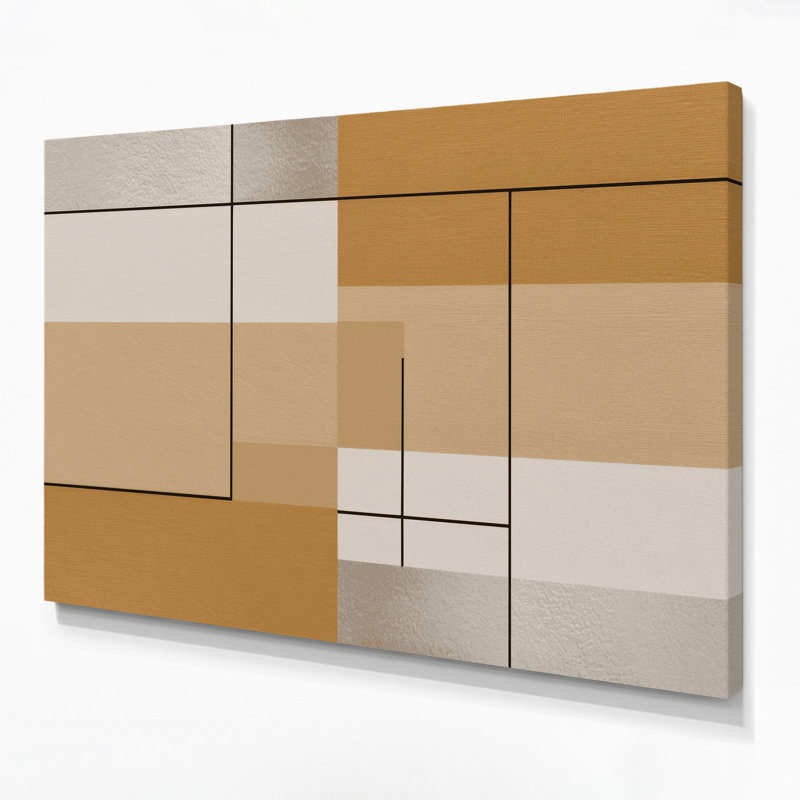 Minimalisme 100, art mural sur toile brune, H 11 po x l 14 po