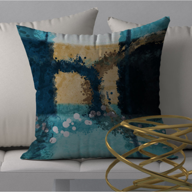 Housse de coussin décorative carrée/insert Precious, 24 po x 24 po