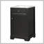 Meuble-lavabo de 20 po avec lavabo, armoire de salle de bain avec porte à fermeture douce, support de rangement et tablette réglable, noir-1724768449