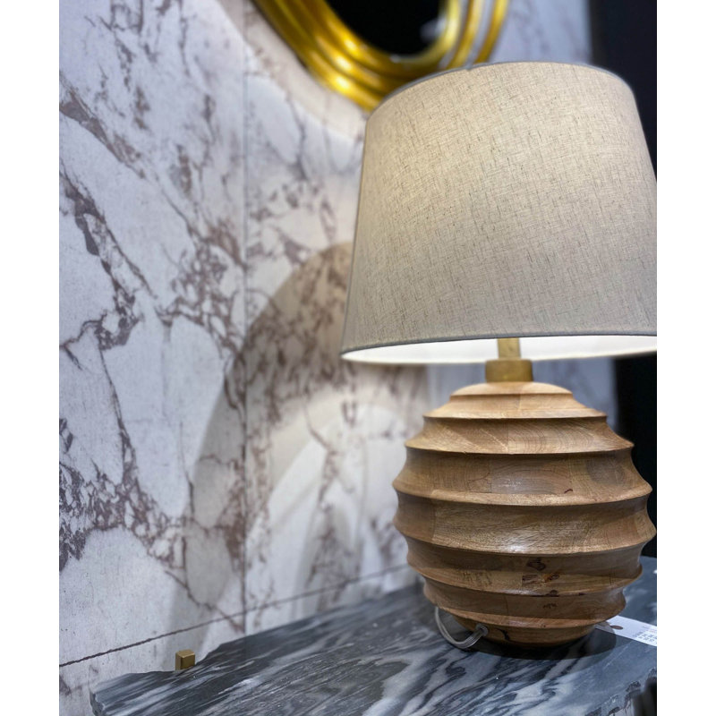 Tunley Solid Wood Table Lamp