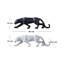 Abstract Panther Statue With Geometric Pattern