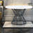 Dining Tables (table Only, No Chairs, Complete With Top And Legs), 47.3 Inch Mdf Marble Top, Modern Industrial Kitchen Home