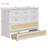 Full Murphy Bed, With Large Drawers-354993593