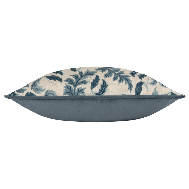 Chatsworth Topiary Floral Square Cushion, Petrol