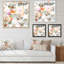 Herbe et plumes en couleurs d'automne I - Peinture sur toile-67406400-67406395