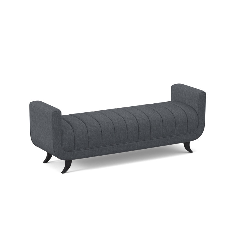 Banc avec revêtement, Ébène rétro, Port Elise