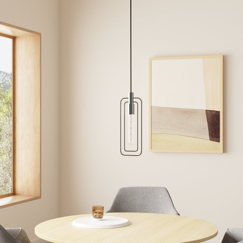 Jesper 1 - Light Unique/Statement Pendant, Polished Nickel