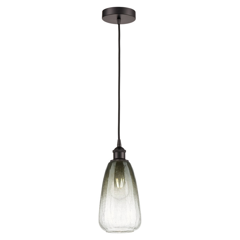 Mini-luminaire suspendu avec cordon 6 lumières Edison, Ardoise, Bronze frotté à l'huile
