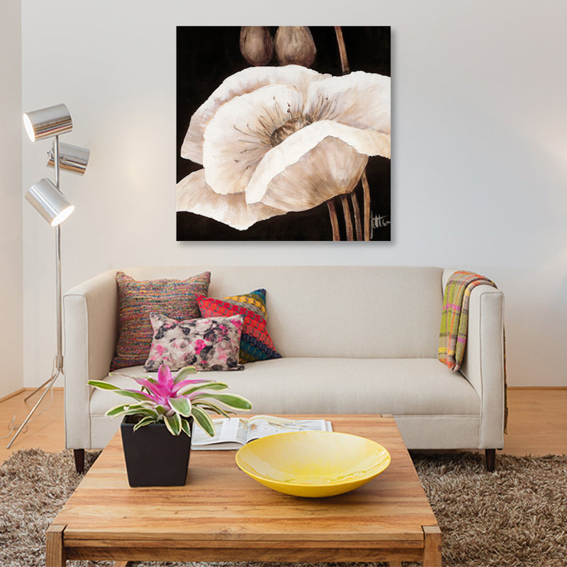 «Amazing Poppies I», impression sur toile, H 18 po x l 18 po x P 1,5 po, Toile tendue, Pas de tapis