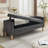Upholstered Flip Top Storage Bench With Bolster Pillows-745279420