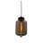Industrial 1 Light Amber Glass Pendant-473917795