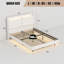 Base de lit plateforme moderne avec lumières DEL et station de charge USB