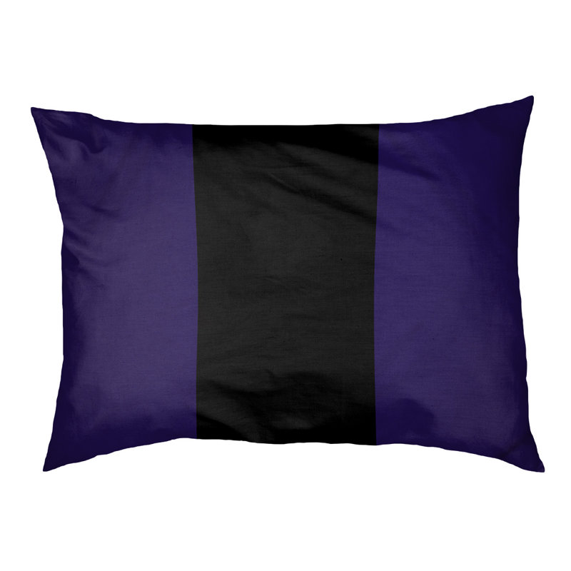 Coussin d'extérieur Toronto, Grand (l 50 po x P 40 po x H 7 po), Mauve / Noir