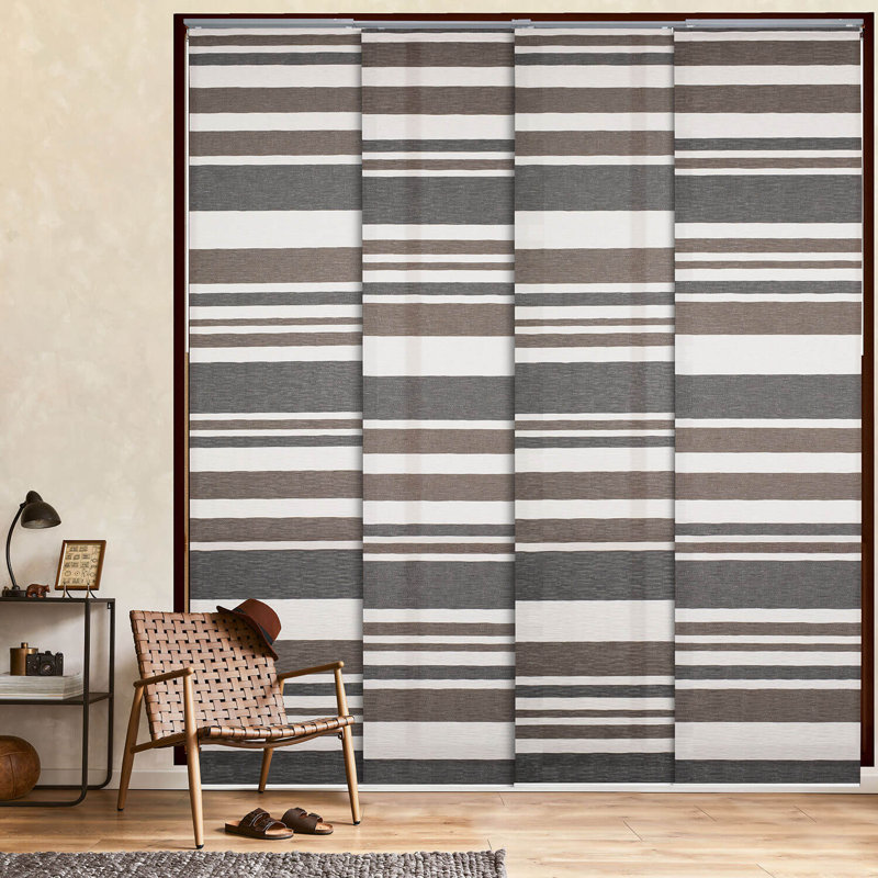 Store vertical semi-transparent ajustable Sharmaine, Acier