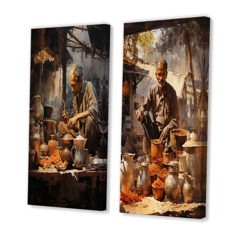Ensemble de salon Rustic Chai, H 28 po x l 25 po, Toile tendue