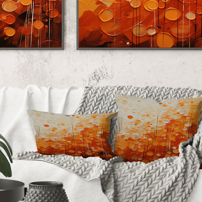Coussin Tangerine Tango IV - Abstract Landscape