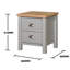 Natalie 46cm W Manufactured Wood Bedside Table