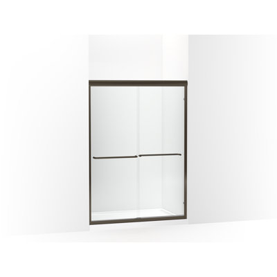Finesse 47.6" W x 65.5" H Sliding Frameless Shower Door