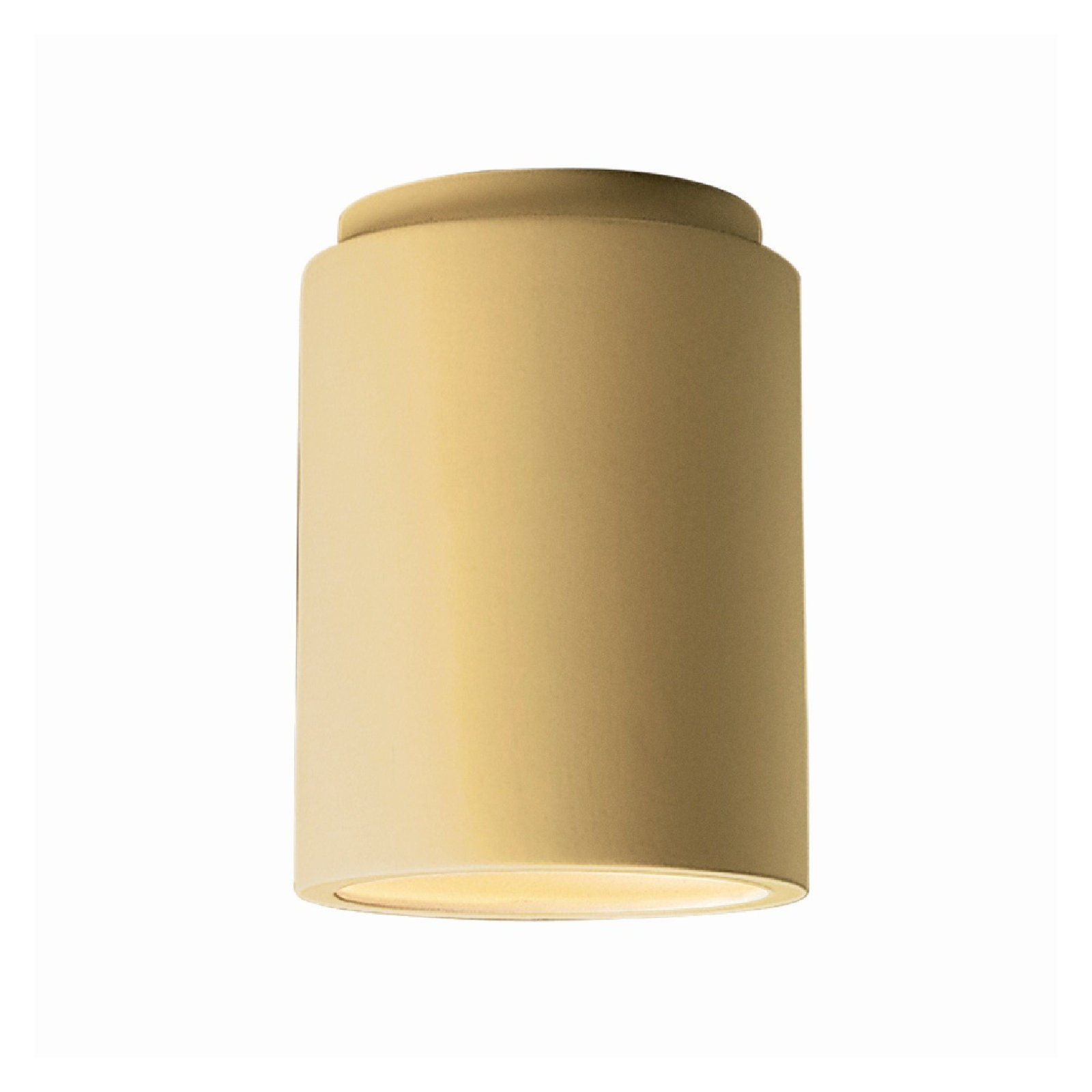 Sumatra Single Light Ceramic Flush Mount, Muted Yellow, Incandescent (Not Included)