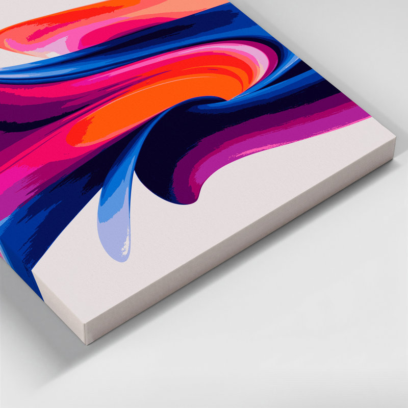 "Gradient Abstract", art mural sur toile beige 28, H 16 po x l 20 po