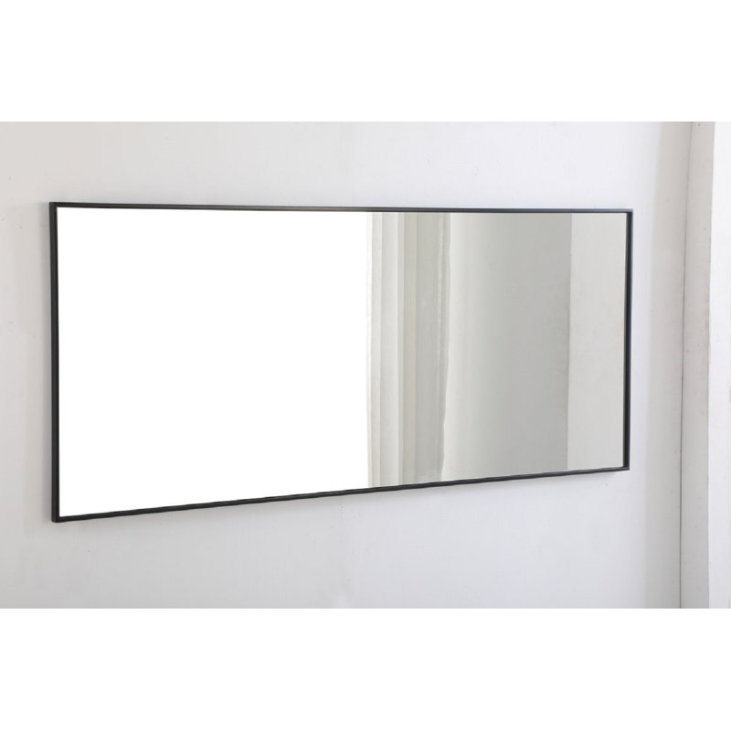 Miroir mural Sabine, 72 po x 30 po, Noir