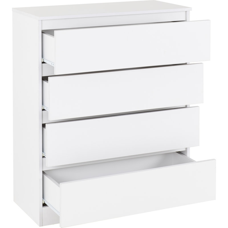 Braunstein 4 Pieces Bedroom Set, White