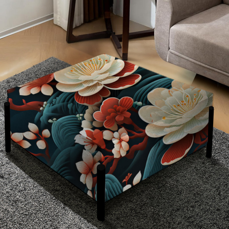 Symbole symbolique de la culture - Grand repose-pieds oriental carré