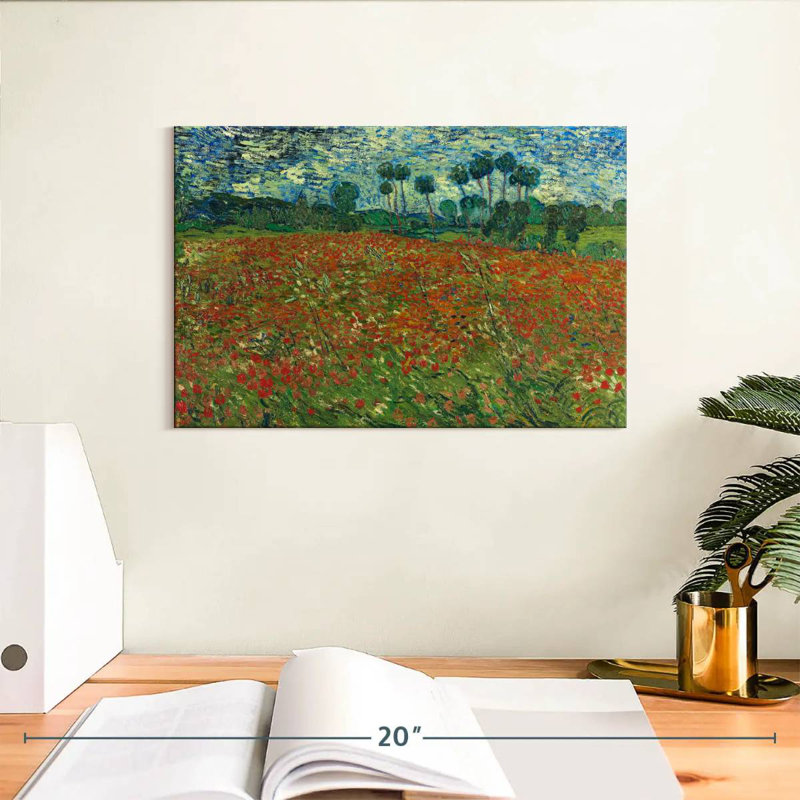 Champ de coquelicots Alvord 1890, H 8 po x l 12 po